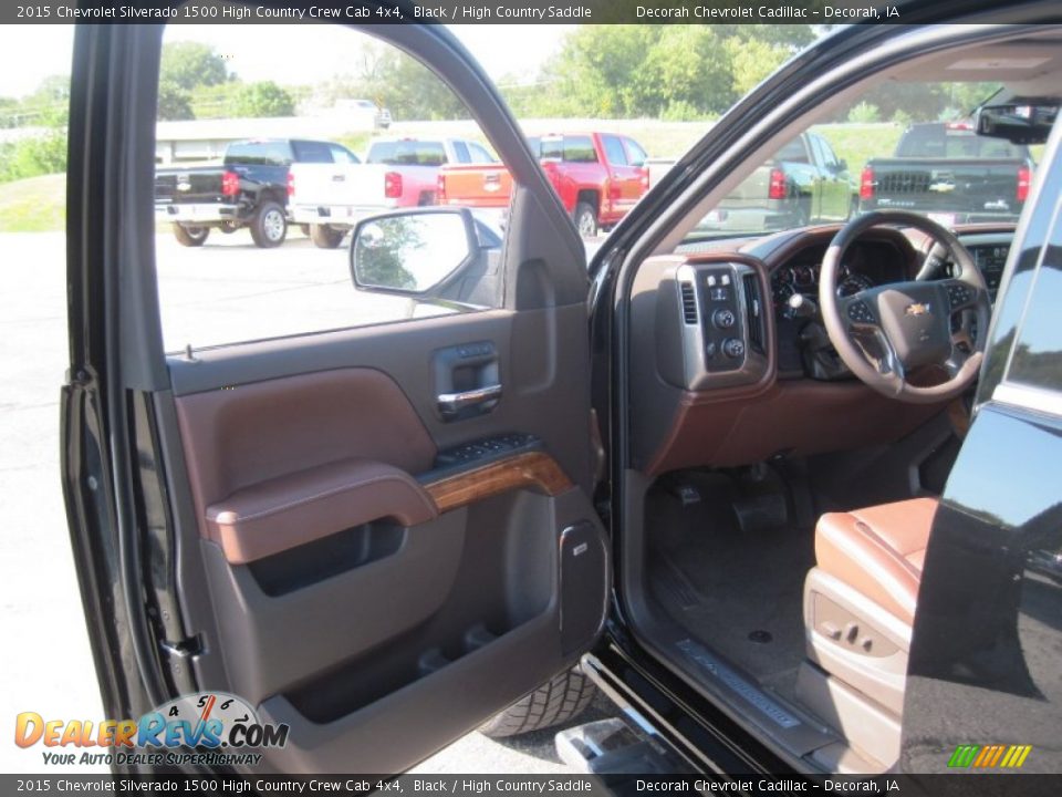 2015 Chevrolet Silverado 1500 High Country Crew Cab 4x4 Black / High Country Saddle Photo #2
