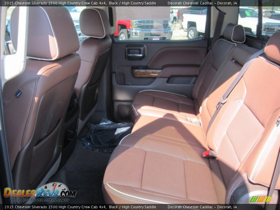 2015 Chevrolet Silverado 1500 High Country Crew Cab 4x4 Black / High Country Saddle Photo #25