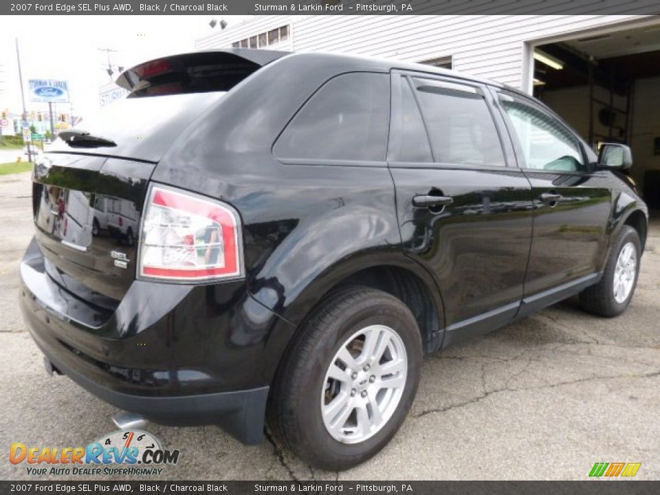 2007 Ford Edge SEL Plus AWD Black / Charcoal Black Photo #2