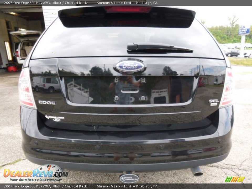 2007 Ford Edge SEL Plus AWD Black / Charcoal Black Photo #3