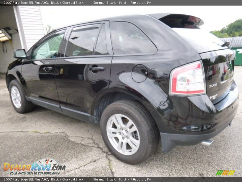 2007 Ford Edge SEL Plus AWD Black / Charcoal Black Photo #4