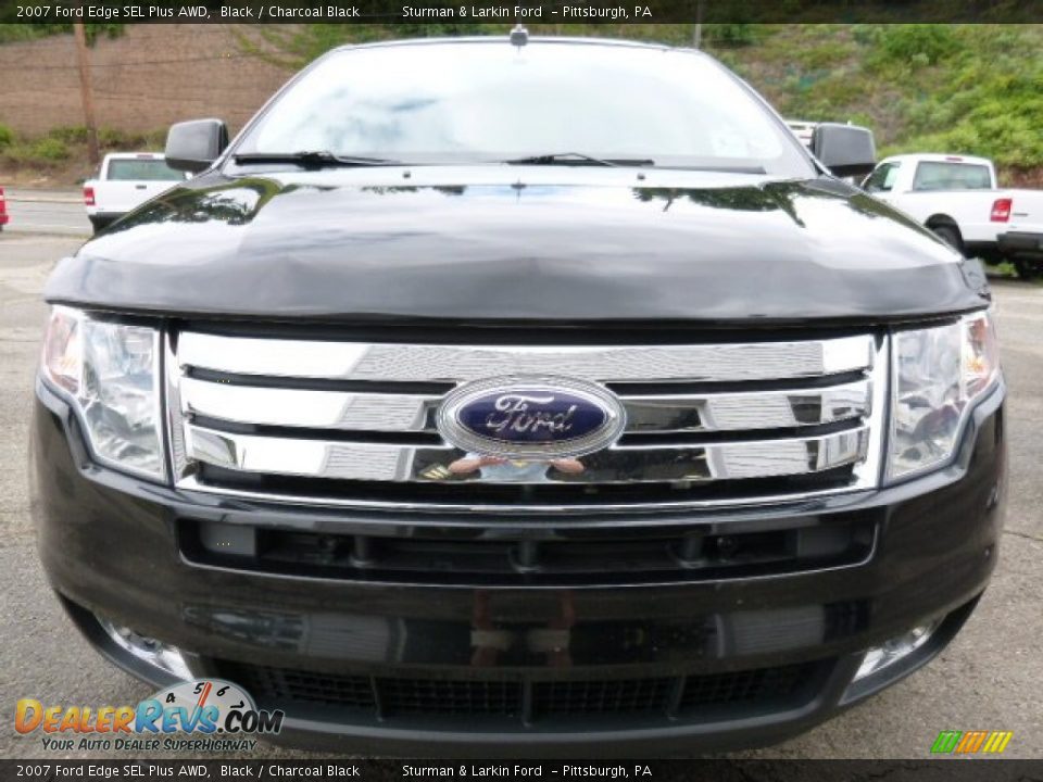 2007 Ford Edge SEL Plus AWD Black / Charcoal Black Photo #6