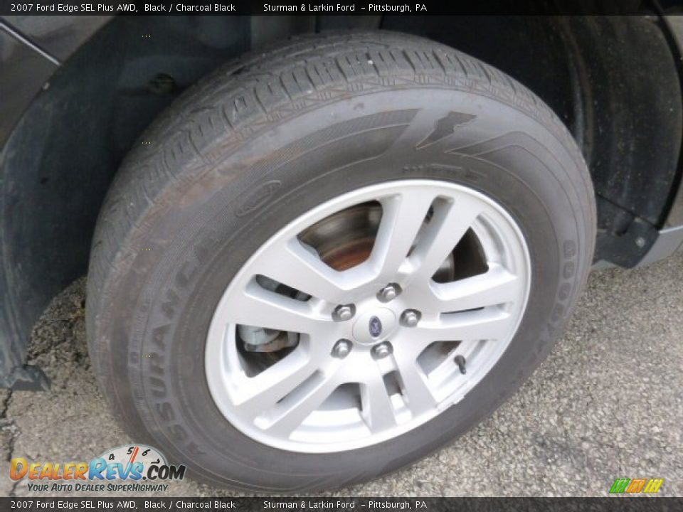 2007 Ford Edge SEL Plus AWD Black / Charcoal Black Photo #7