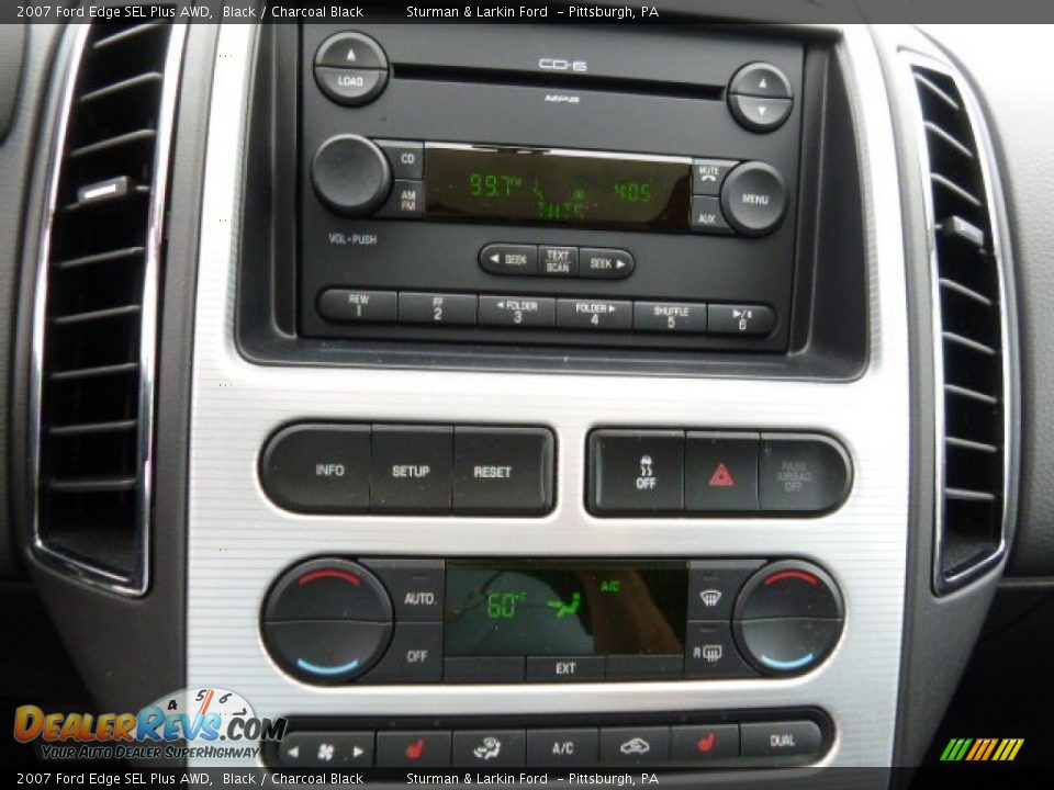 2007 Ford Edge SEL Plus AWD Black / Charcoal Black Photo #14