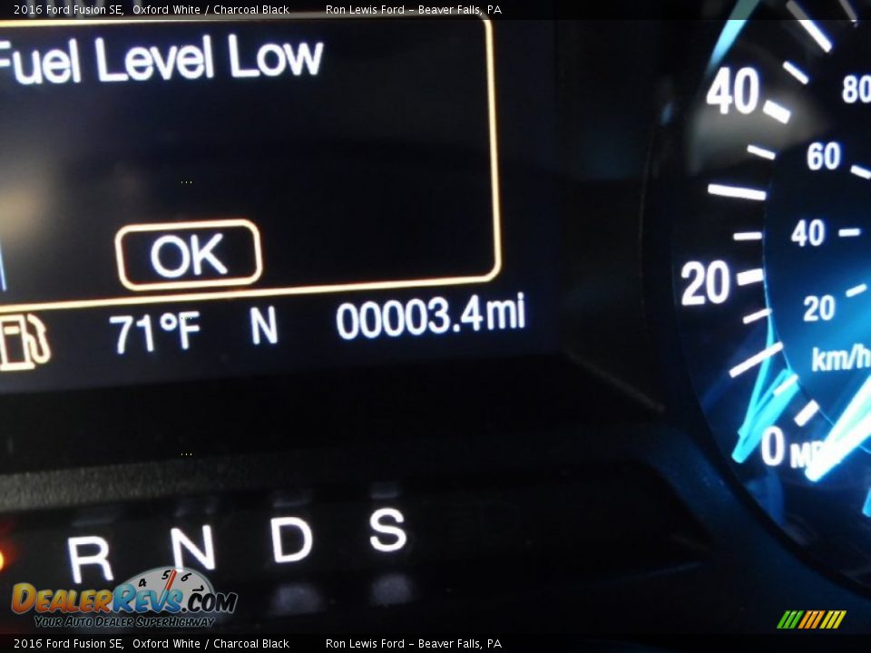 2016 Ford Fusion SE Oxford White / Charcoal Black Photo #19