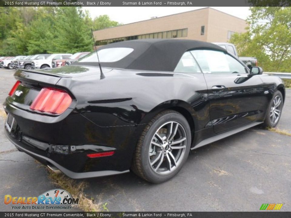 2015 Ford Mustang GT Premium Convertible Black / Ebony Photo #2