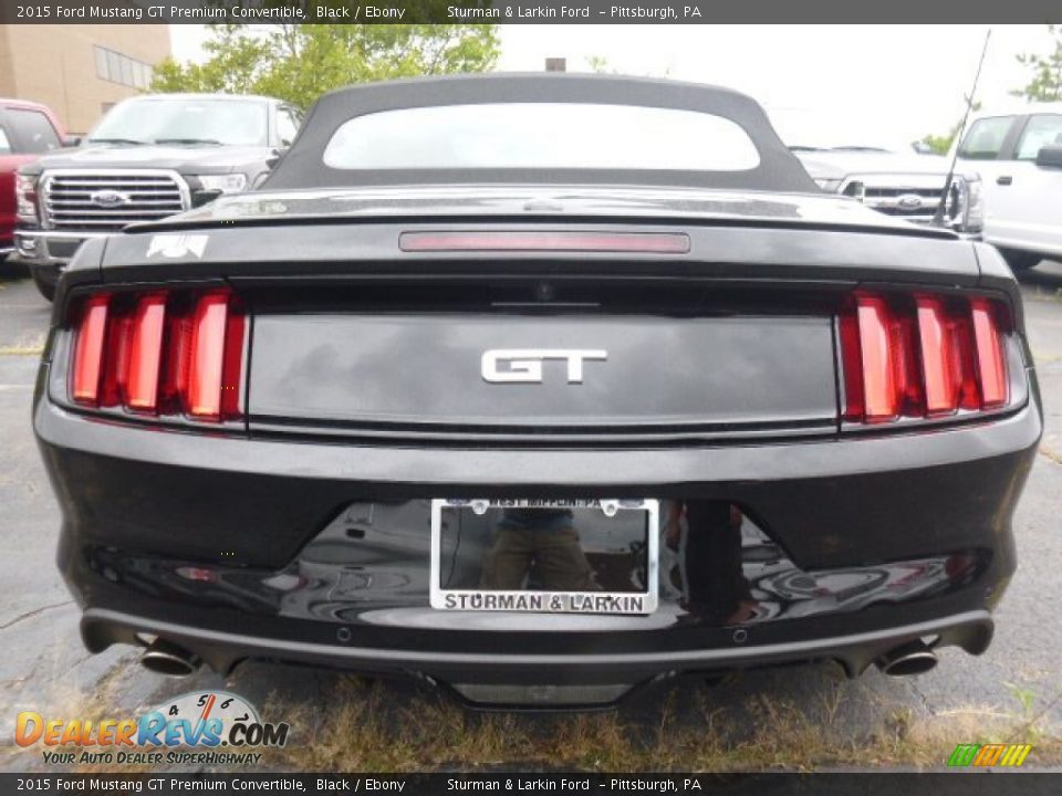 2015 Ford Mustang GT Premium Convertible Black / Ebony Photo #3
