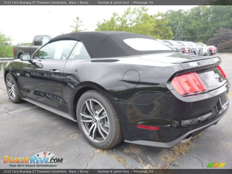 2015 Ford Mustang GT Premium Convertible Black / Ebony Photo #4