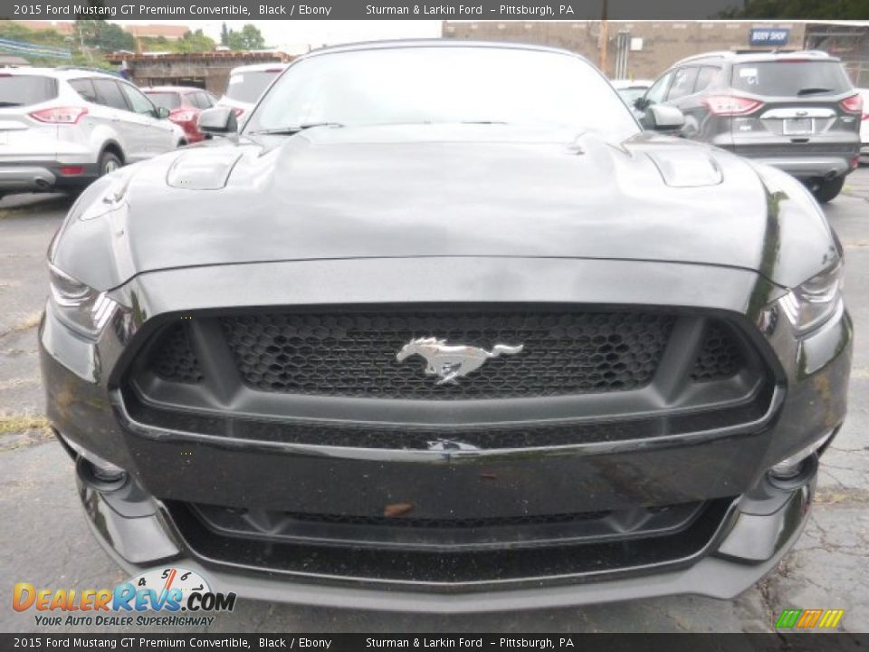 2015 Ford Mustang GT Premium Convertible Black / Ebony Photo #6