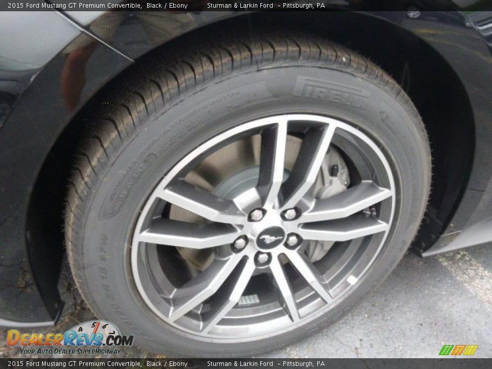2015 Ford Mustang GT Premium Convertible Black / Ebony Photo #7