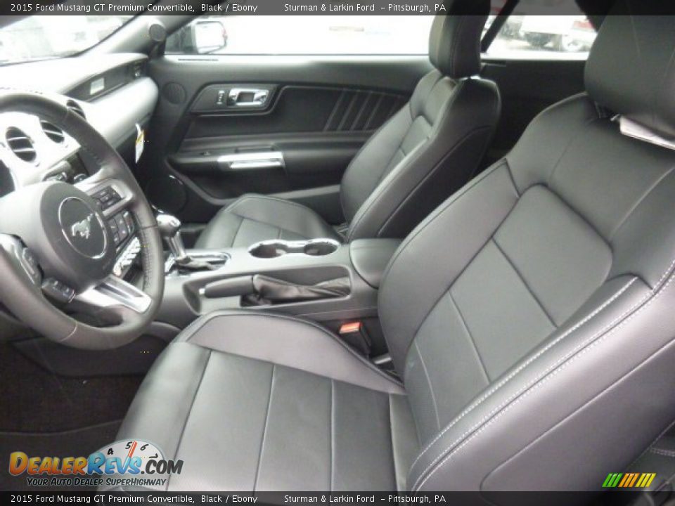 2015 Ford Mustang GT Premium Convertible Black / Ebony Photo #8