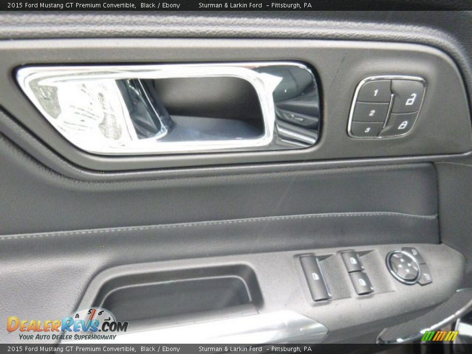 2015 Ford Mustang GT Premium Convertible Black / Ebony Photo #11