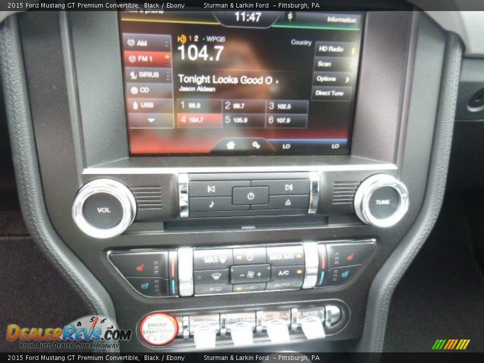 2015 Ford Mustang GT Premium Convertible Black / Ebony Photo #13