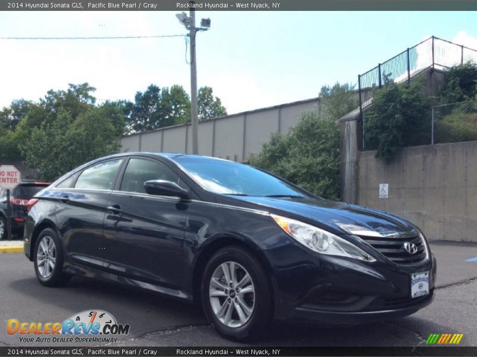 2014 Hyundai Sonata GLS Pacific Blue Pearl / Gray Photo #3