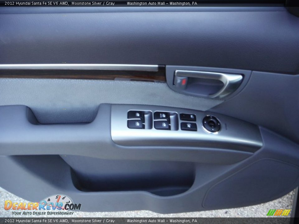 2012 Hyundai Santa Fe SE V6 AWD Moonstone Silver / Gray Photo #13