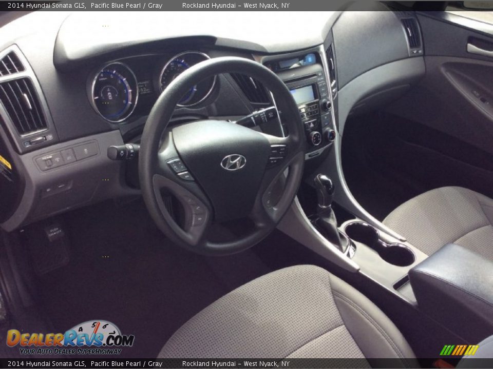 2014 Hyundai Sonata GLS Pacific Blue Pearl / Gray Photo #9