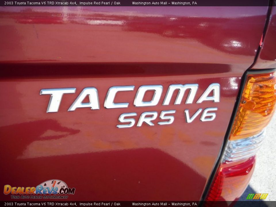 2003 Toyota Tacoma V6 TRD Xtracab 4x4 Impulse Red Pearl / Oak Photo #10