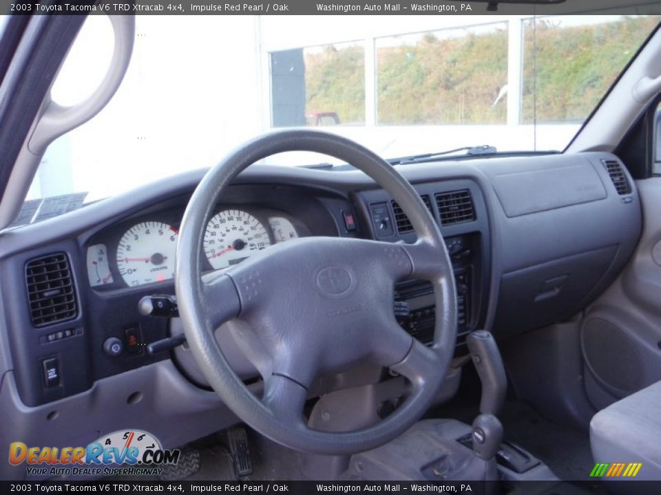 2003 Toyota Tacoma V6 TRD Xtracab 4x4 Impulse Red Pearl / Oak Photo #11