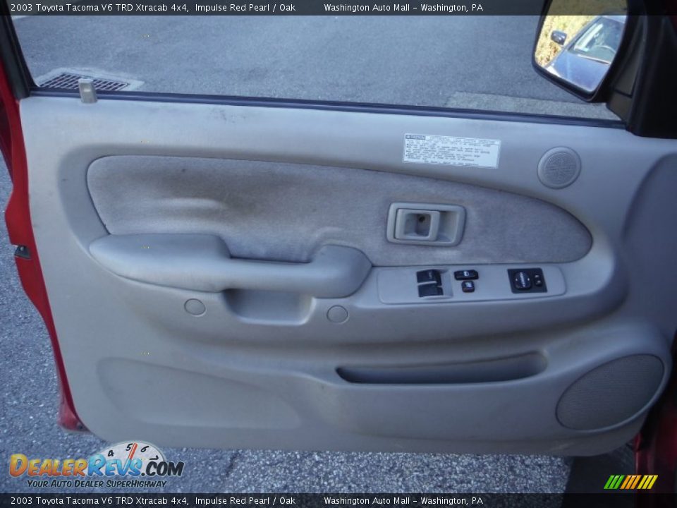 2003 Toyota Tacoma V6 TRD Xtracab 4x4 Impulse Red Pearl / Oak Photo #12