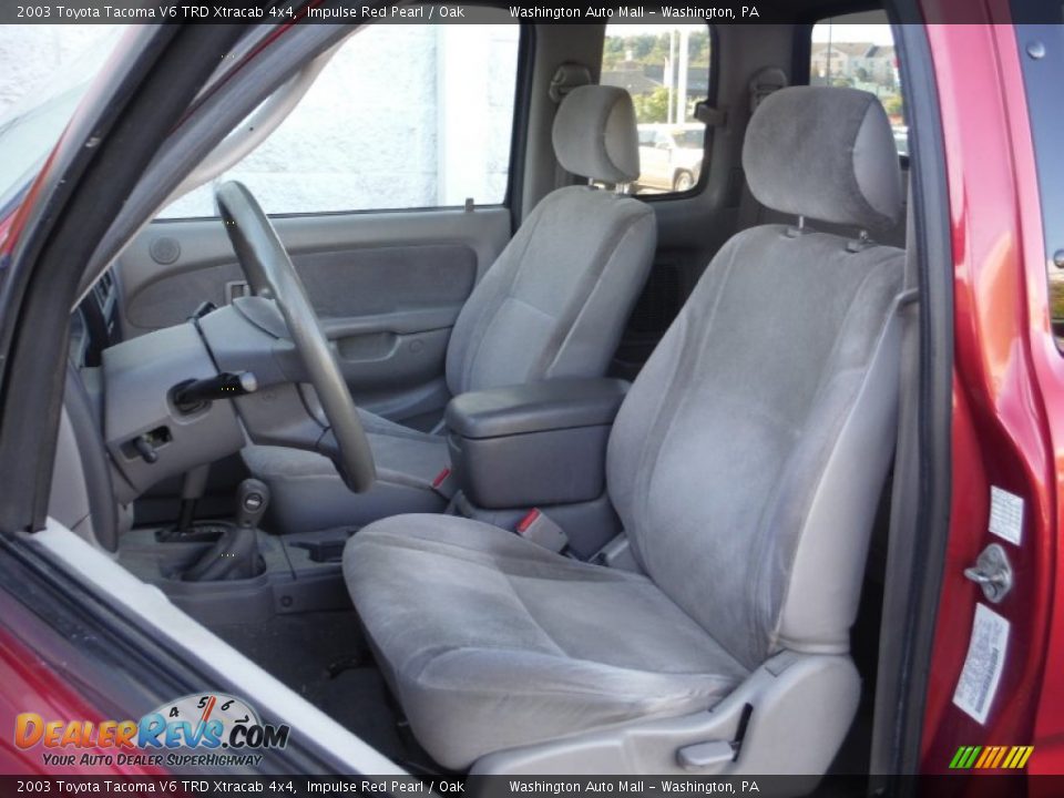 2003 Toyota Tacoma V6 TRD Xtracab 4x4 Impulse Red Pearl / Oak Photo #14