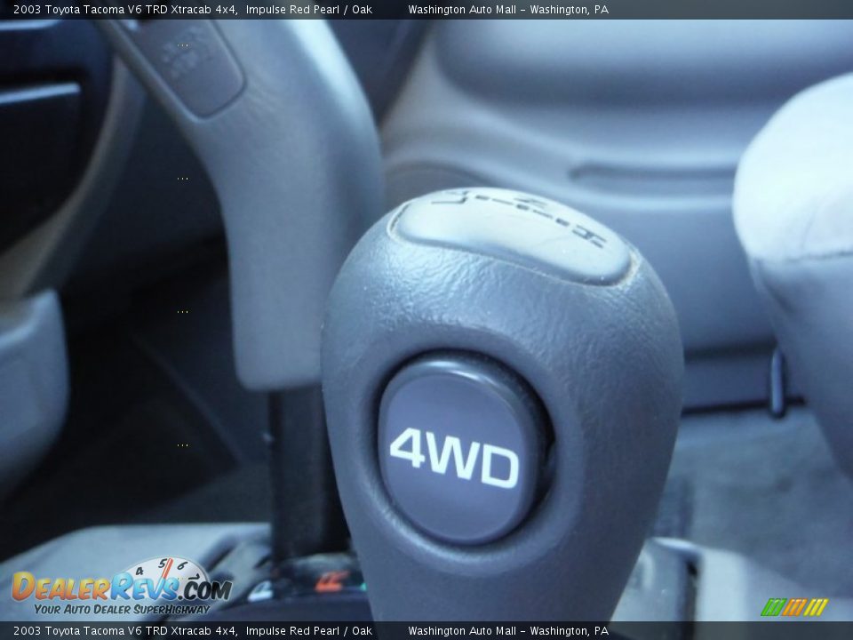 2003 Toyota Tacoma V6 TRD Xtracab 4x4 Impulse Red Pearl / Oak Photo #15