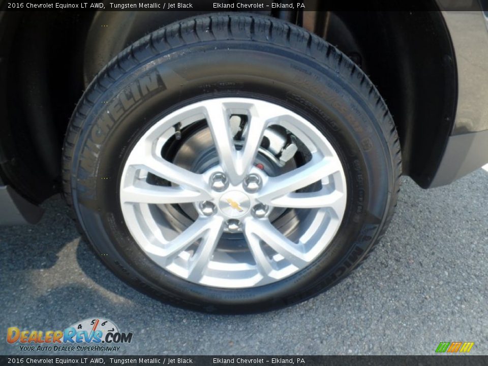 2016 Chevrolet Equinox LT AWD Tungsten Metallic / Jet Black Photo #9