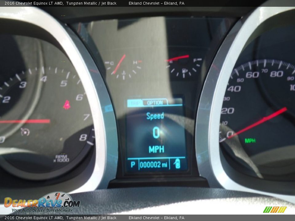 2016 Chevrolet Equinox LT AWD Tungsten Metallic / Jet Black Photo #24