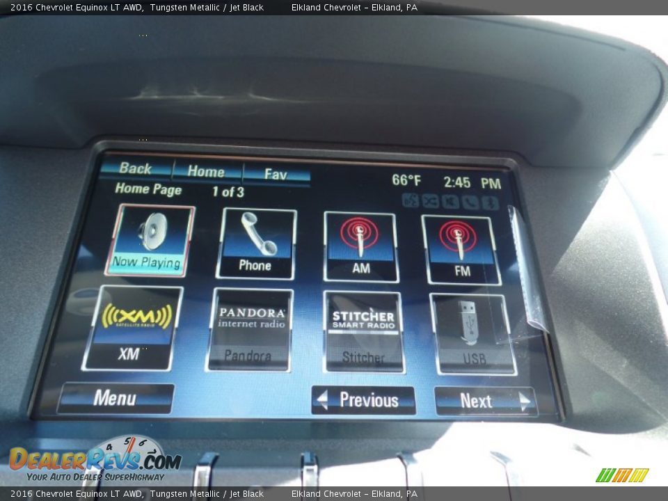 2016 Chevrolet Equinox LT AWD Tungsten Metallic / Jet Black Photo #26