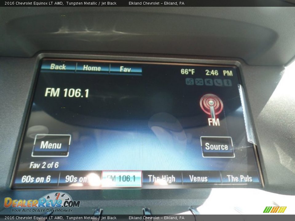 2016 Chevrolet Equinox LT AWD Tungsten Metallic / Jet Black Photo #28