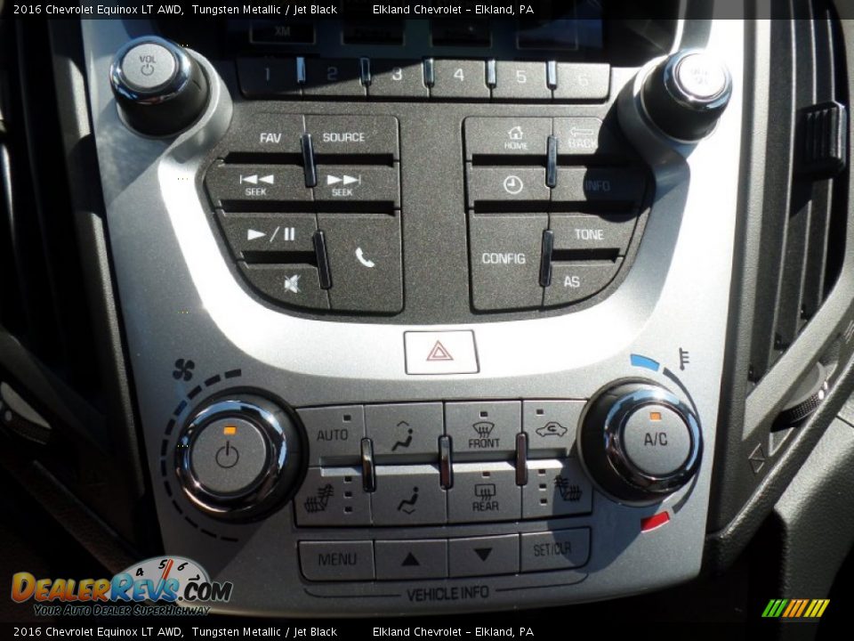 2016 Chevrolet Equinox LT AWD Tungsten Metallic / Jet Black Photo #33