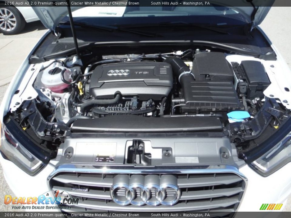 2016 Audi A3 2.0 Premium quattro 2.0 Liter Turbocharged/TFSI DOHC 16-Valve VVT 4 Cylinder Engine Photo #16