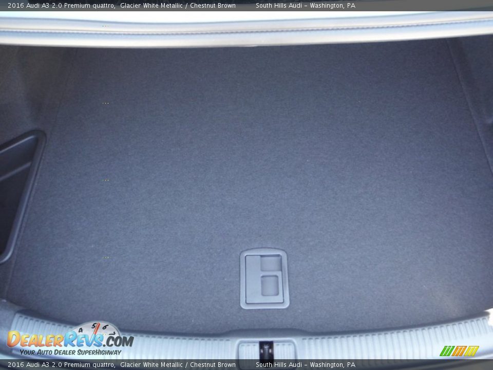 2016 Audi A3 2.0 Premium quattro Glacier White Metallic / Chestnut Brown Photo #35