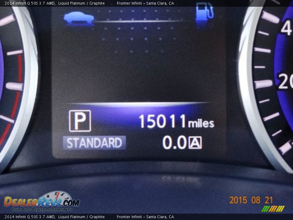 2014 Infiniti Q 50S 3.7 AWD Liquid Platinum / Graphite Photo #10