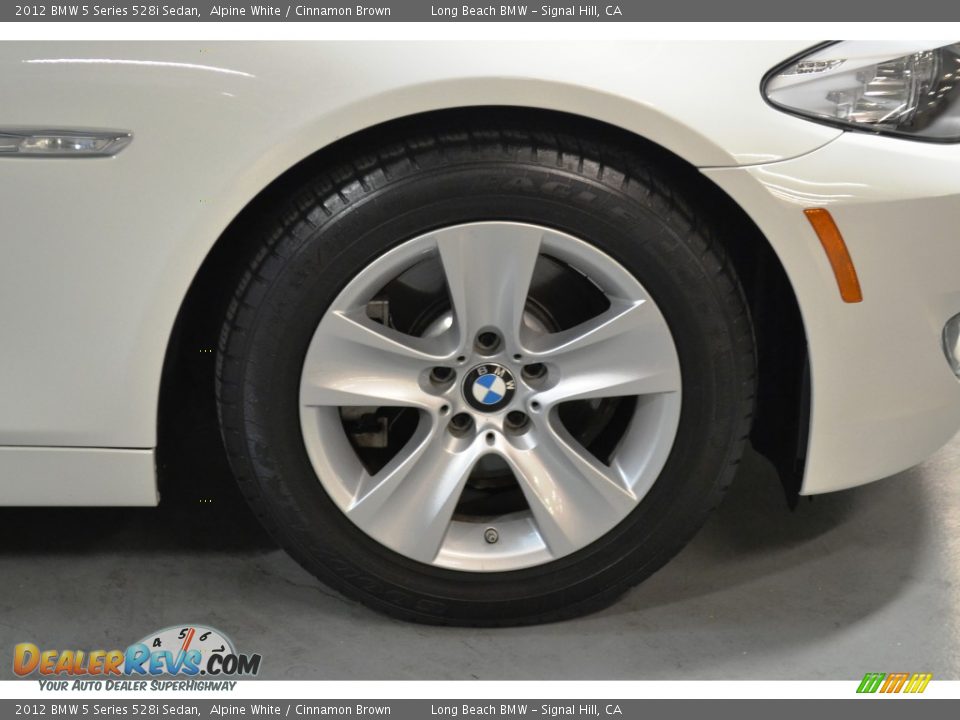 2012 BMW 5 Series 528i Sedan Alpine White / Cinnamon Brown Photo #3