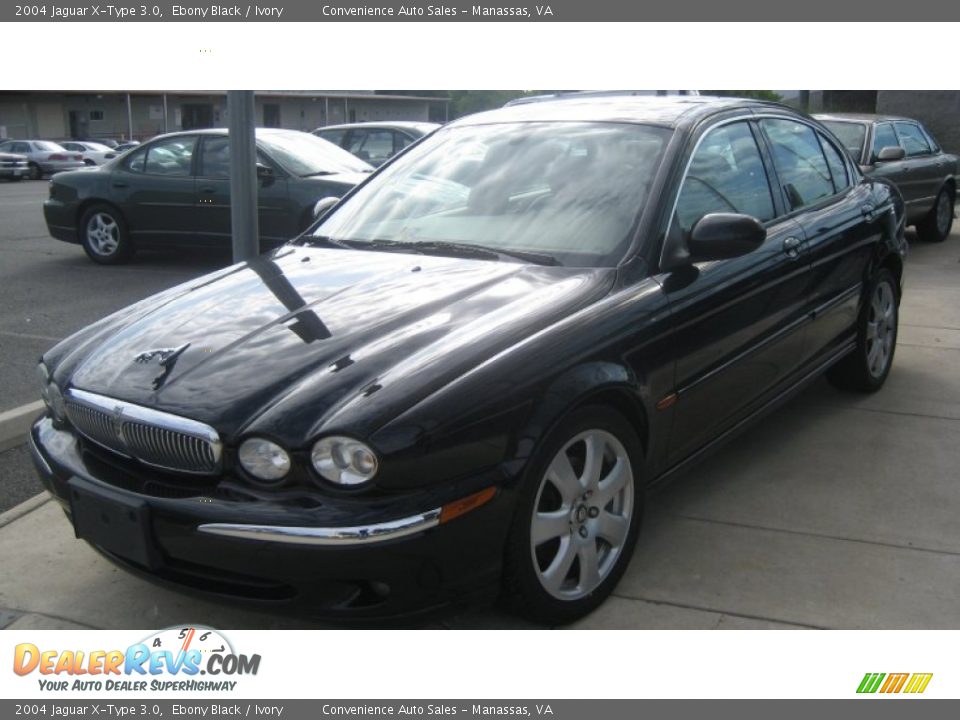2004 Jaguar X-Type 3.0 Ebony Black / Ivory Photo #1