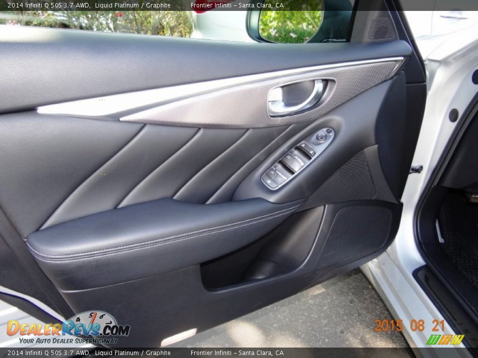 2014 Infiniti Q 50S 3.7 AWD Liquid Platinum / Graphite Photo #19