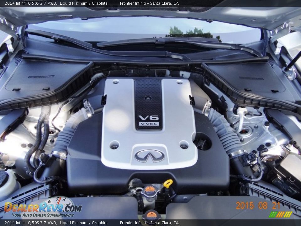 2014 Infiniti Q 50S 3.7 AWD Liquid Platinum / Graphite Photo #27