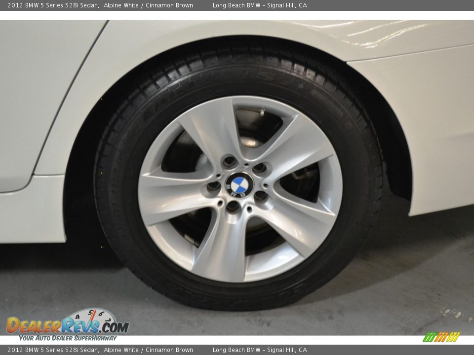 2012 BMW 5 Series 528i Sedan Alpine White / Cinnamon Brown Photo #8