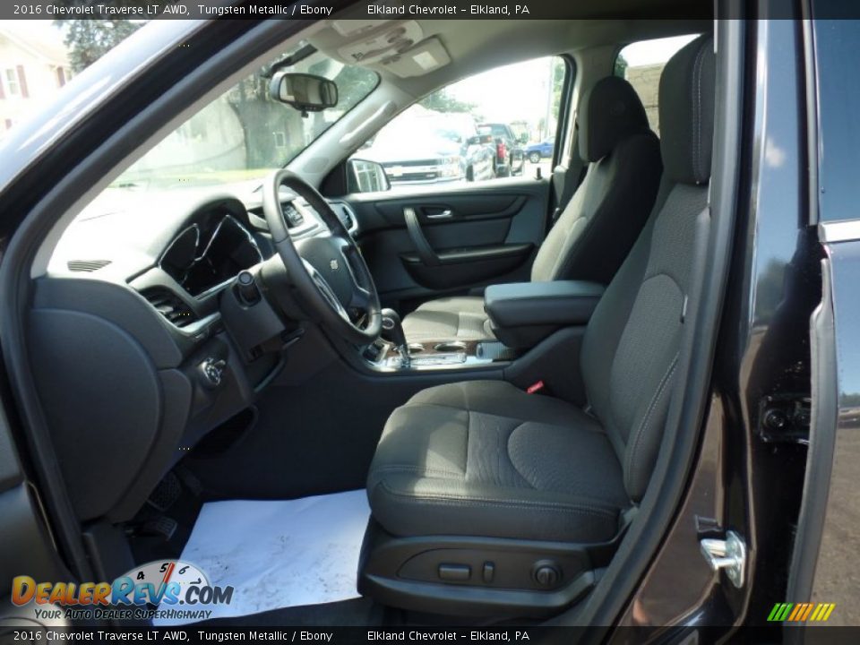 Ebony Interior - 2016 Chevrolet Traverse LT AWD Photo #15