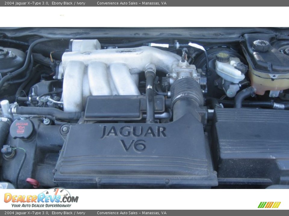2004 Jaguar X-Type 3.0 Ebony Black / Ivory Photo #22