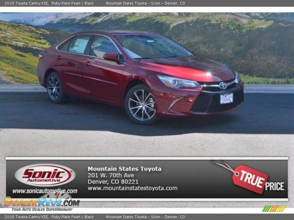 2016 Toyota Camry XSE Ruby Flare Pearl / Black Photo #1