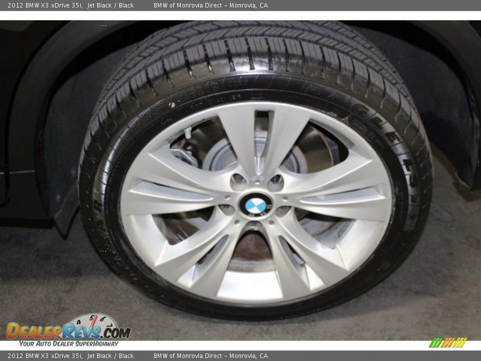 2012 BMW X3 xDrive 35i Jet Black / Black Photo #20