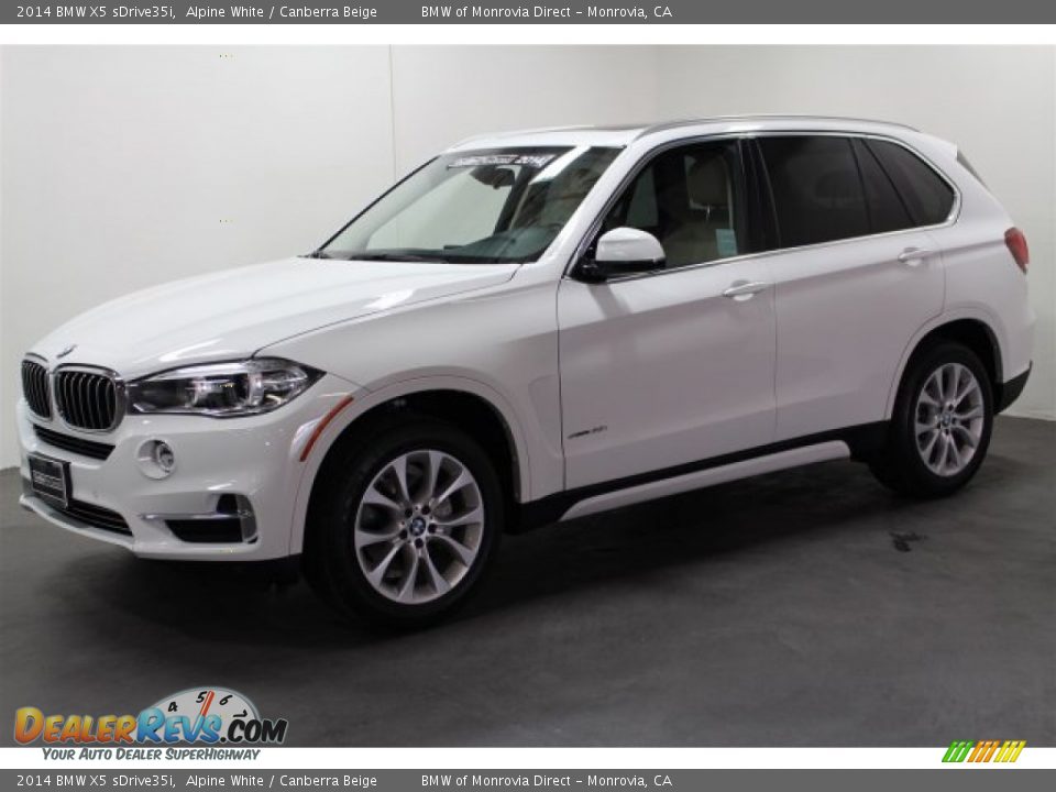 2014 BMW X5 sDrive35i Alpine White / Canberra Beige Photo #5