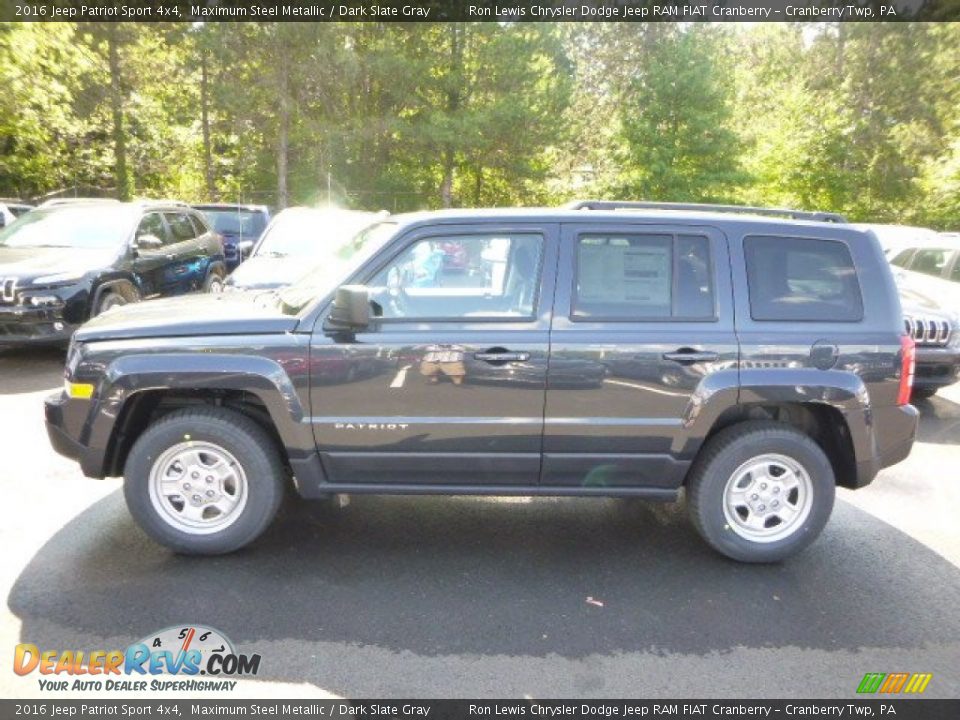 2016 Jeep Patriot Sport 4x4 Maximum Steel Metallic / Dark Slate Gray Photo #3
