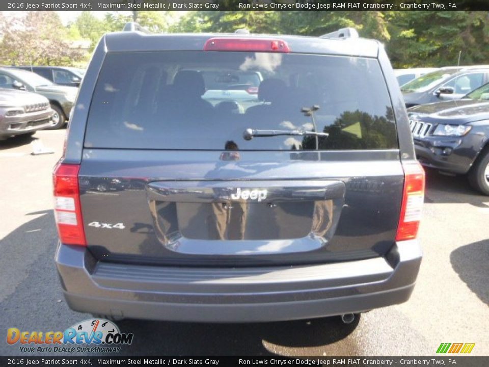 2016 Jeep Patriot Sport 4x4 Maximum Steel Metallic / Dark Slate Gray Photo #5