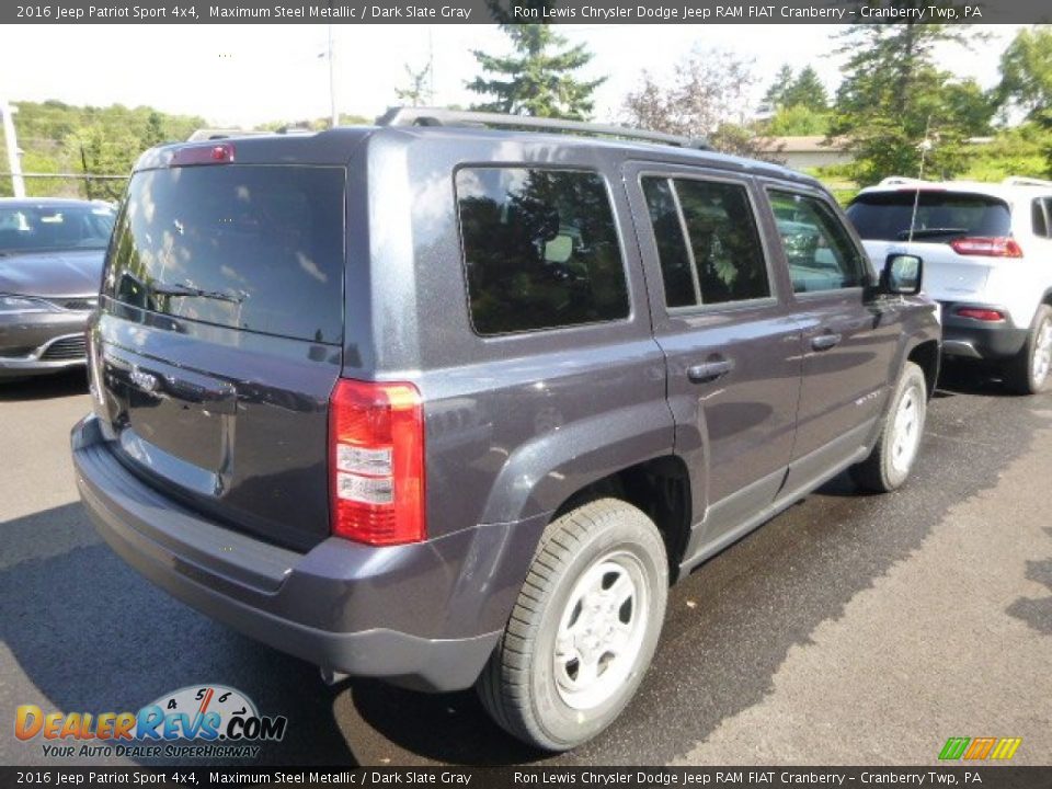 2016 Jeep Patriot Sport 4x4 Maximum Steel Metallic / Dark Slate Gray Photo #7