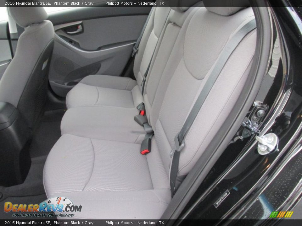 2016 Hyundai Elantra SE Phantom Black / Gray Photo #18