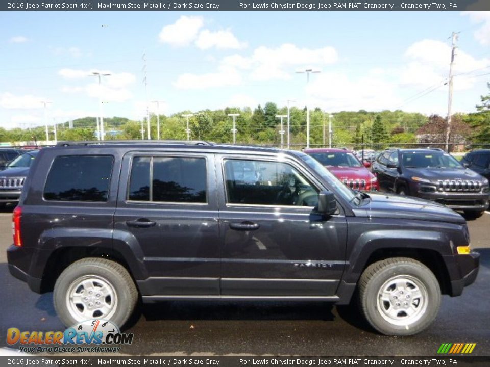 2016 Jeep Patriot Sport 4x4 Maximum Steel Metallic / Dark Slate Gray Photo #8