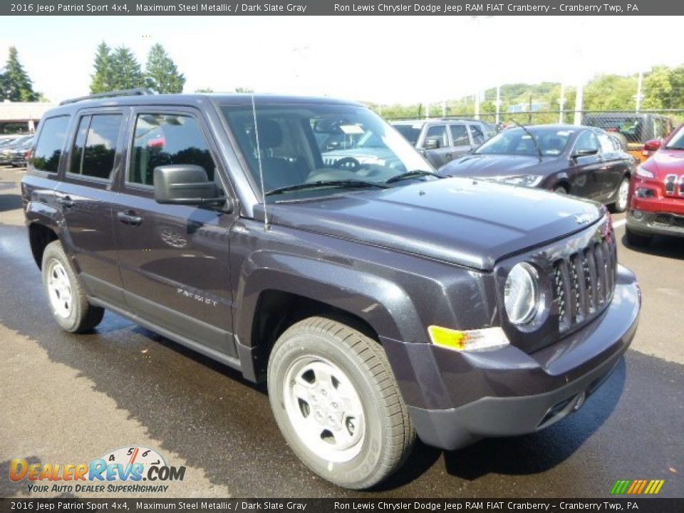 2016 Jeep Patriot Sport 4x4 Maximum Steel Metallic / Dark Slate Gray Photo #9