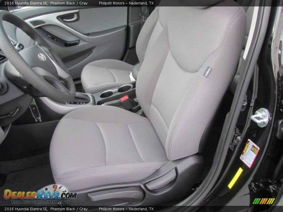 2016 Hyundai Elantra SE Phantom Black / Gray Photo #21